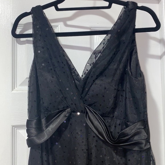 Black Sequin Sleeveless Short Dress - SIZE 12 - Picture 3 of 7